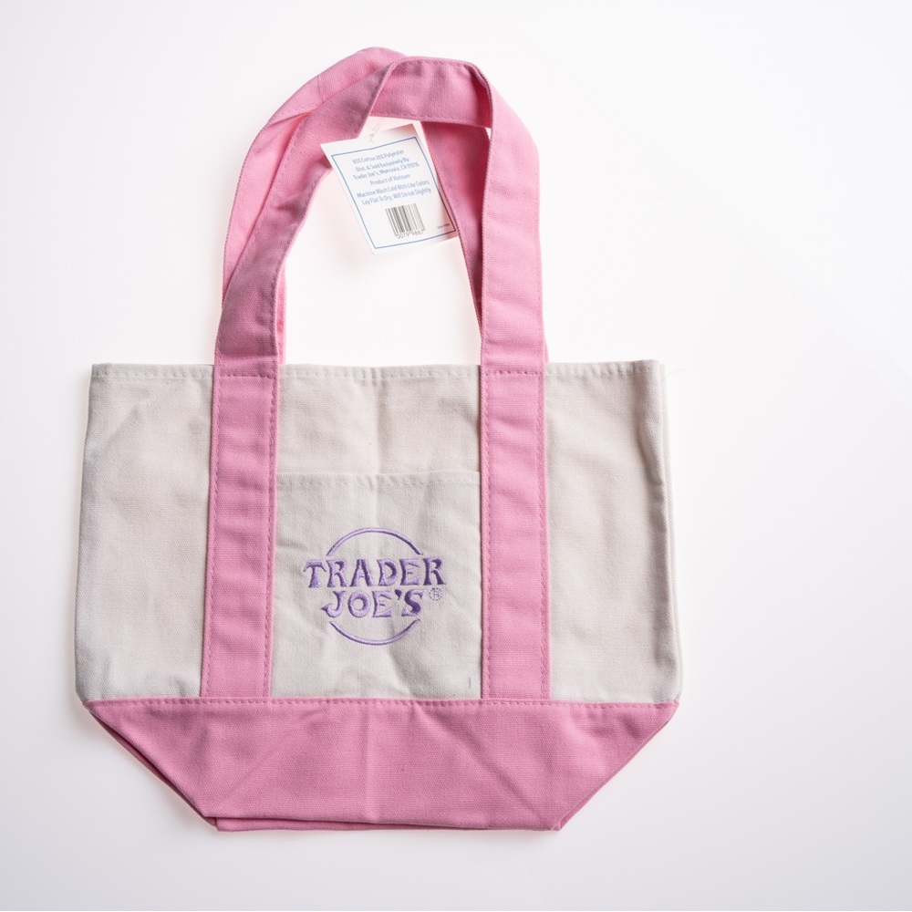 Trader Joe’s Mini Canvas Tote - Pink